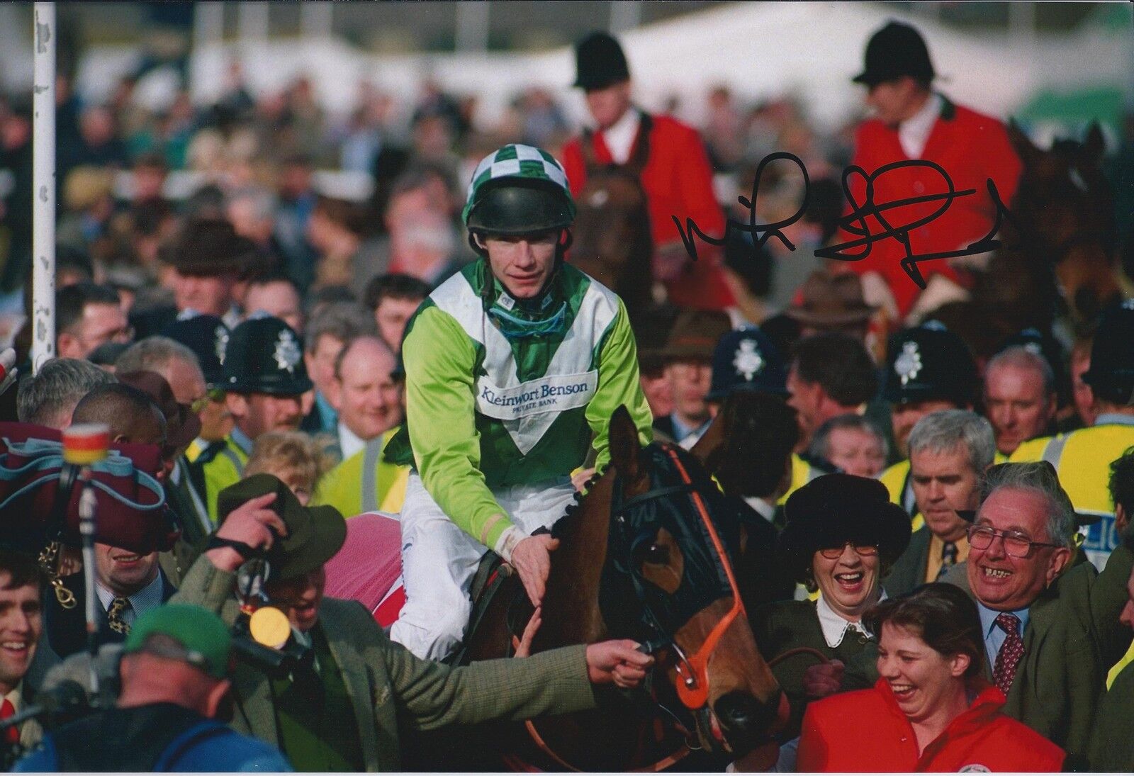 Mick Fitzgerald GENUINE SIGNED In Person Jockey Autograph 12x8 Photo Poster painting AFTAL COA