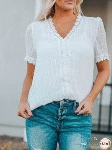 Feifei Floral Chiffon Printed Round Neck Shirt For Women