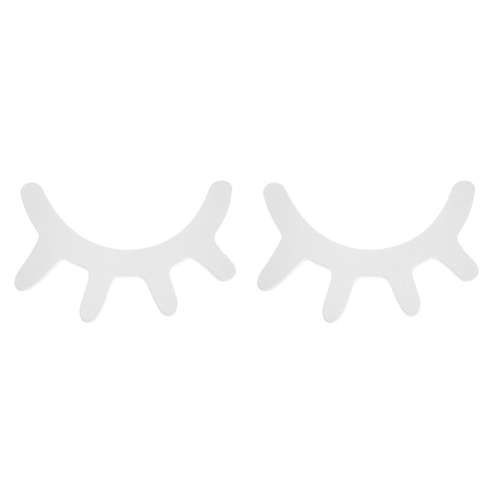 

2pcs Nordic Cute Wood Eyelashes Pattern Cartoon 3D Sleepy Eyes Wall Sticker, Black, 501 Original