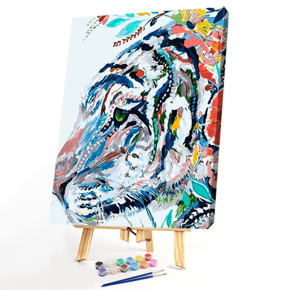 

40x50cm - Paint By Numbers Colorful Tiger, 501 Original