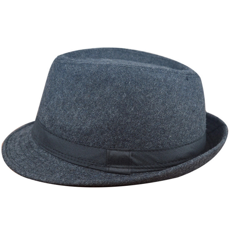 Autumn And Winter Available For Men And Women British Vintage Hat Fashion Gentleman Hat Jazz Hat Trendy Wool Small Top Hat