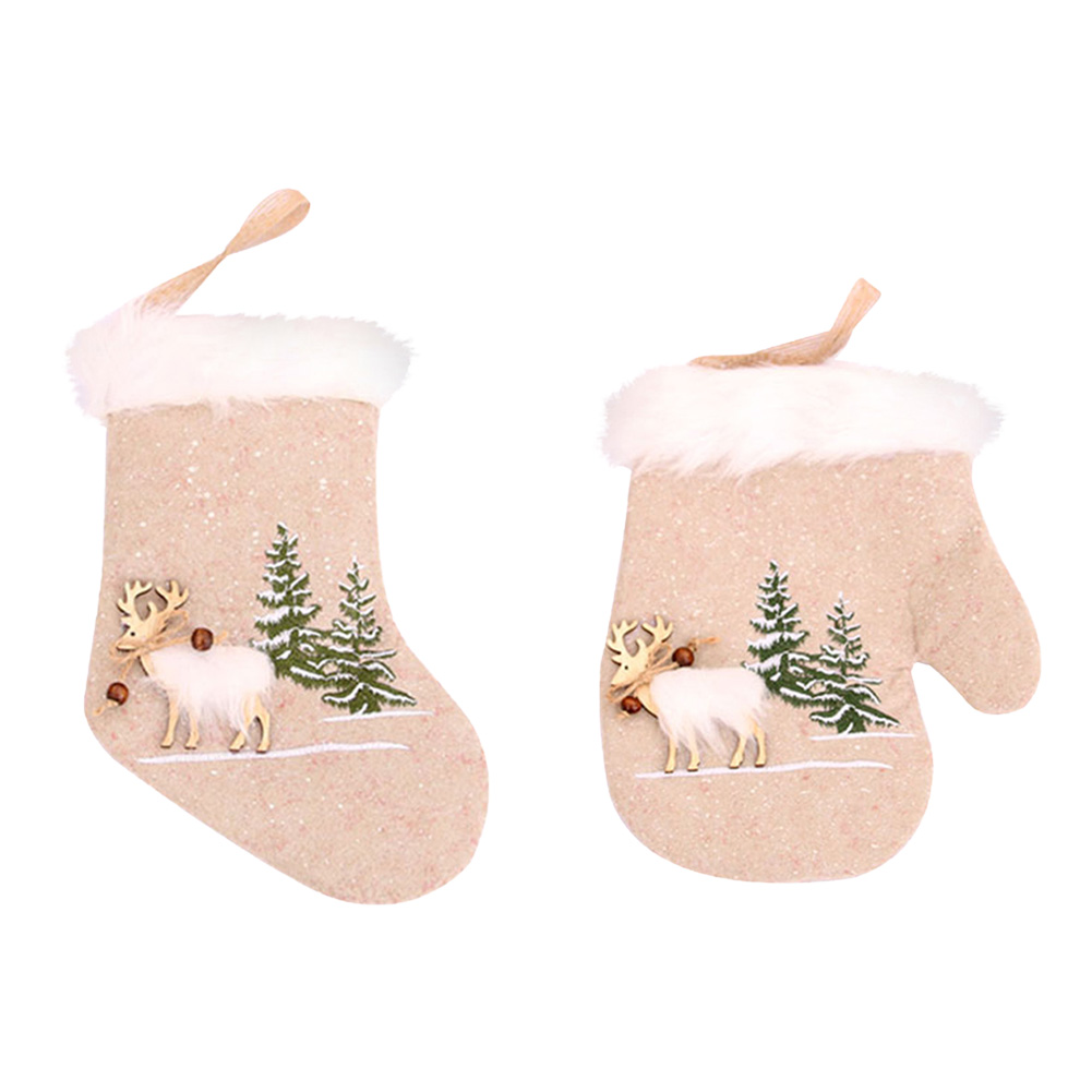 

Socks Gloves Christmas Gift Bag New Year Tree Pendant Candy Package Pouch, 501 Original