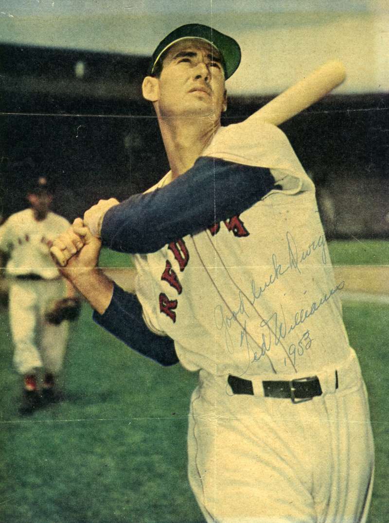 Ted Williams Jsa Coa Autograph 7x9 1953 Photo Poster painting Hand Signed Authentic