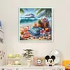 Beach Scenery-11CT Stamped Cross Stitch 50*50cm/19.69*19.69in tapestrymarket