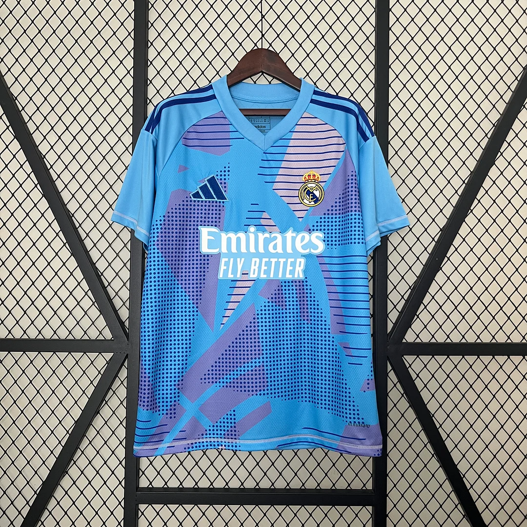 24/25 Real Madrid Goalkeeper Blue Football Shirt Thai quality