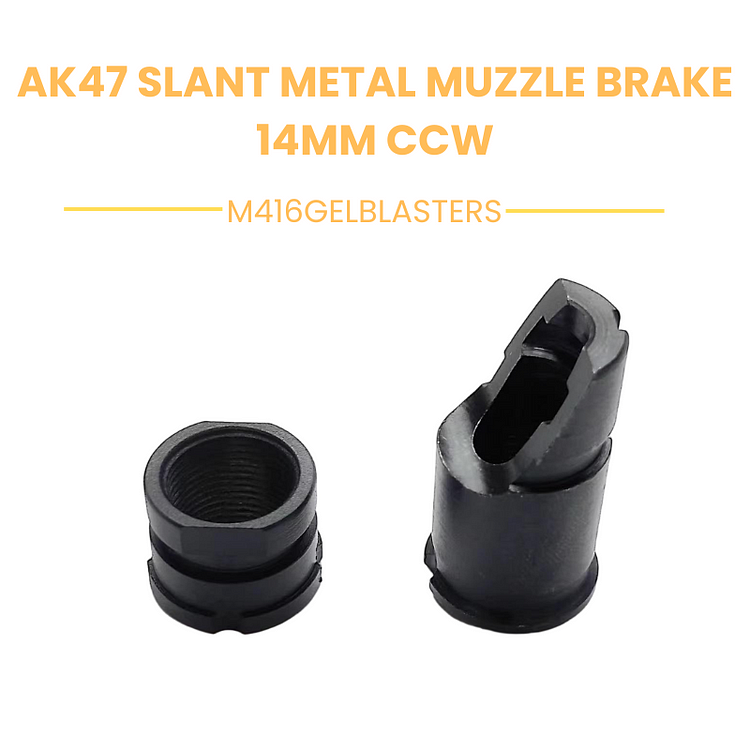 AK47 Slant Muzzle Brake 14mm CCW | CNC Metal Flash Hider
