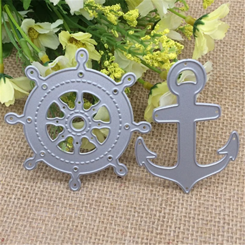 Sailing Anchor ship Metal Cutting Dies Stencil Scrapbooking Photo Album Card Paper Embossing Craft DIY
