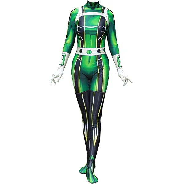 Texmex Lady Captain Suit Halloween Zentai Cosplay Costumes Suit Adult/Kids 3D Style (Adults-S Red and Blue Adults-S Blue,red