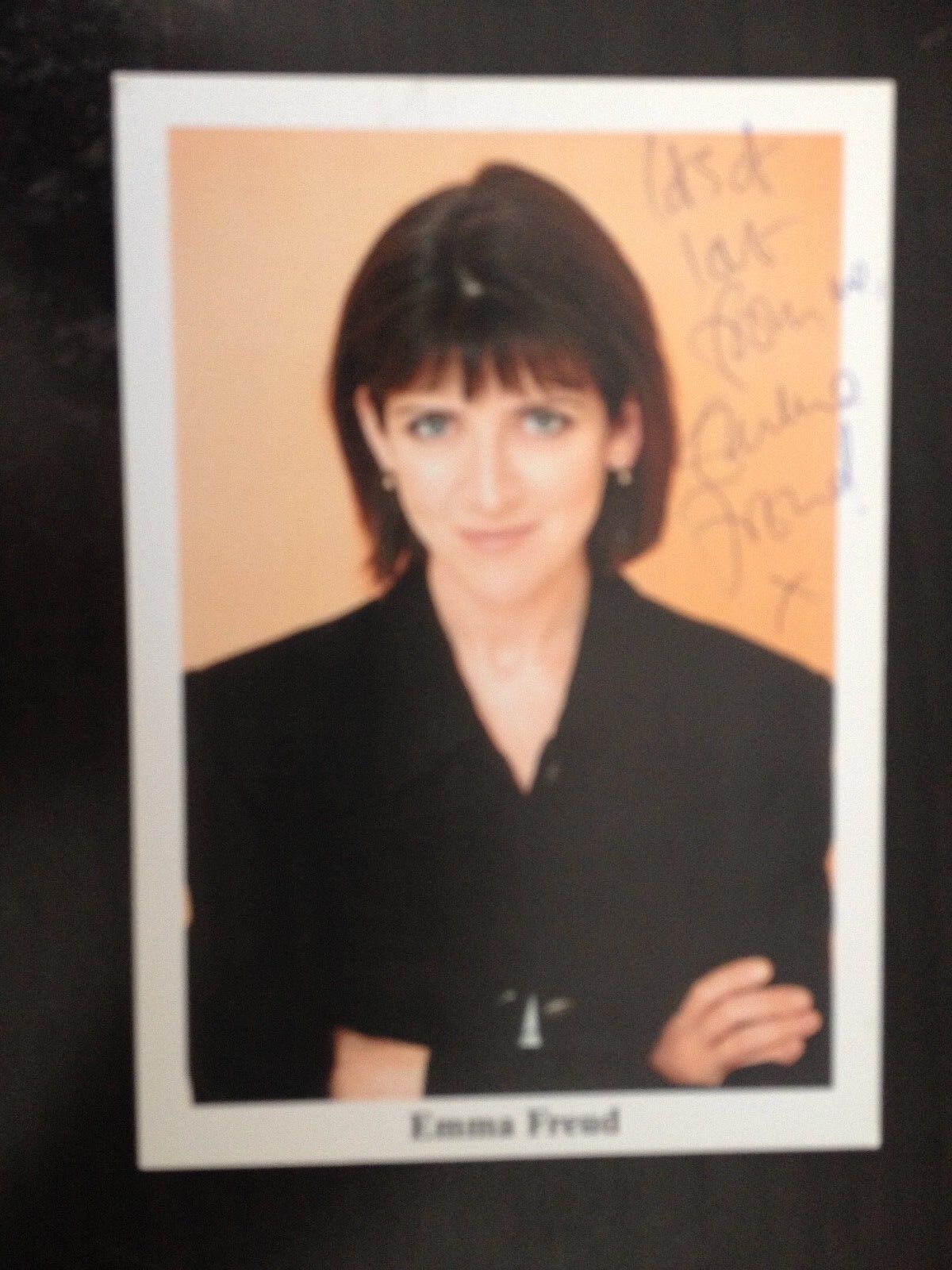 EMMA FREUD - BRITISH BROADCASTER - EXCELLENT SIGNED COLOUR Photo Poster paintingGRAPH