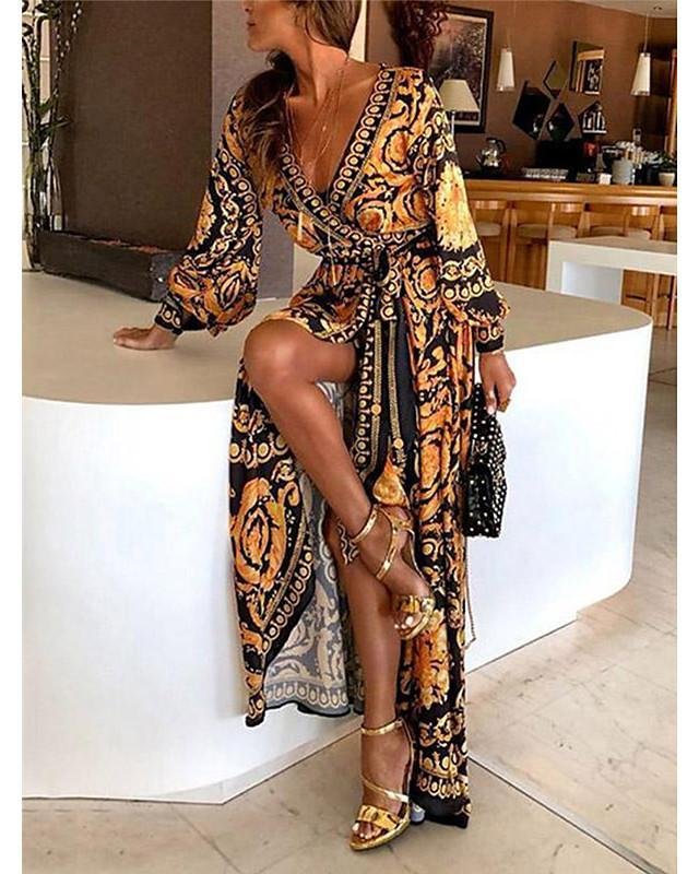 long sleeve long summer dresses