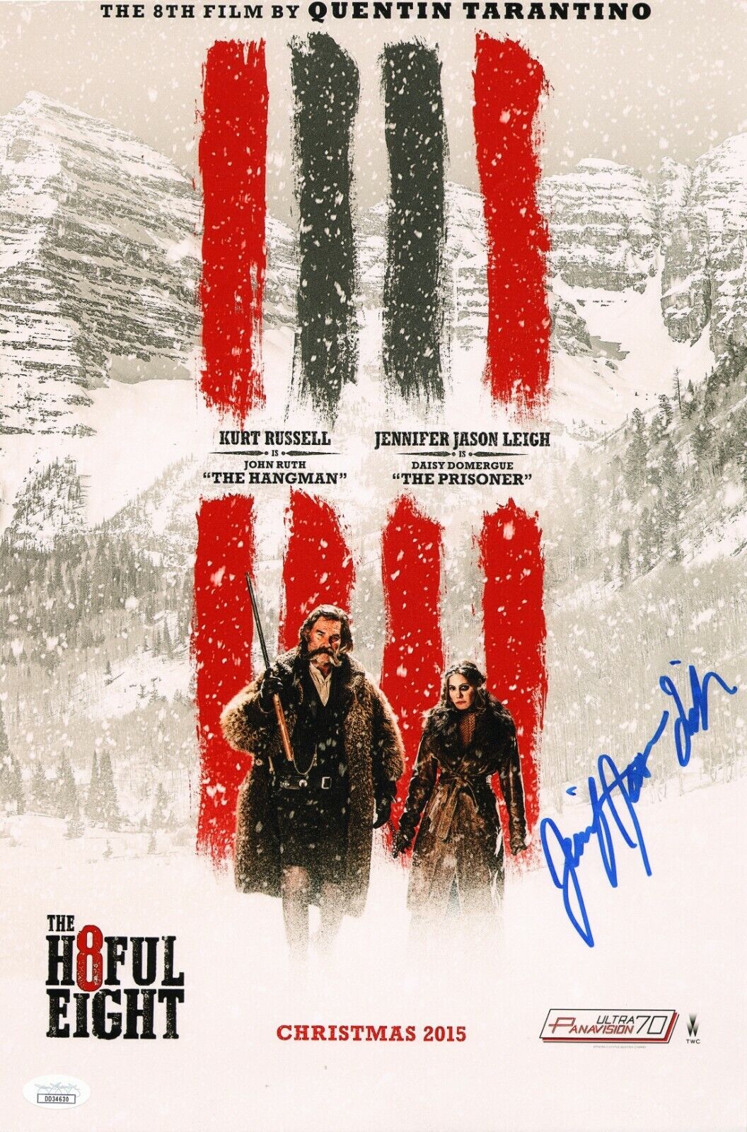 JENNIFER JASON LEIGH Hand-Signed Daisy ~ The Hateful Eight