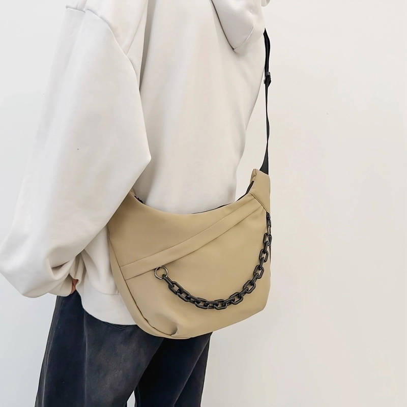 Unisex Nylon Solid Color Classic Style Sewing Thread Chain Zipper Mountaineering Bag