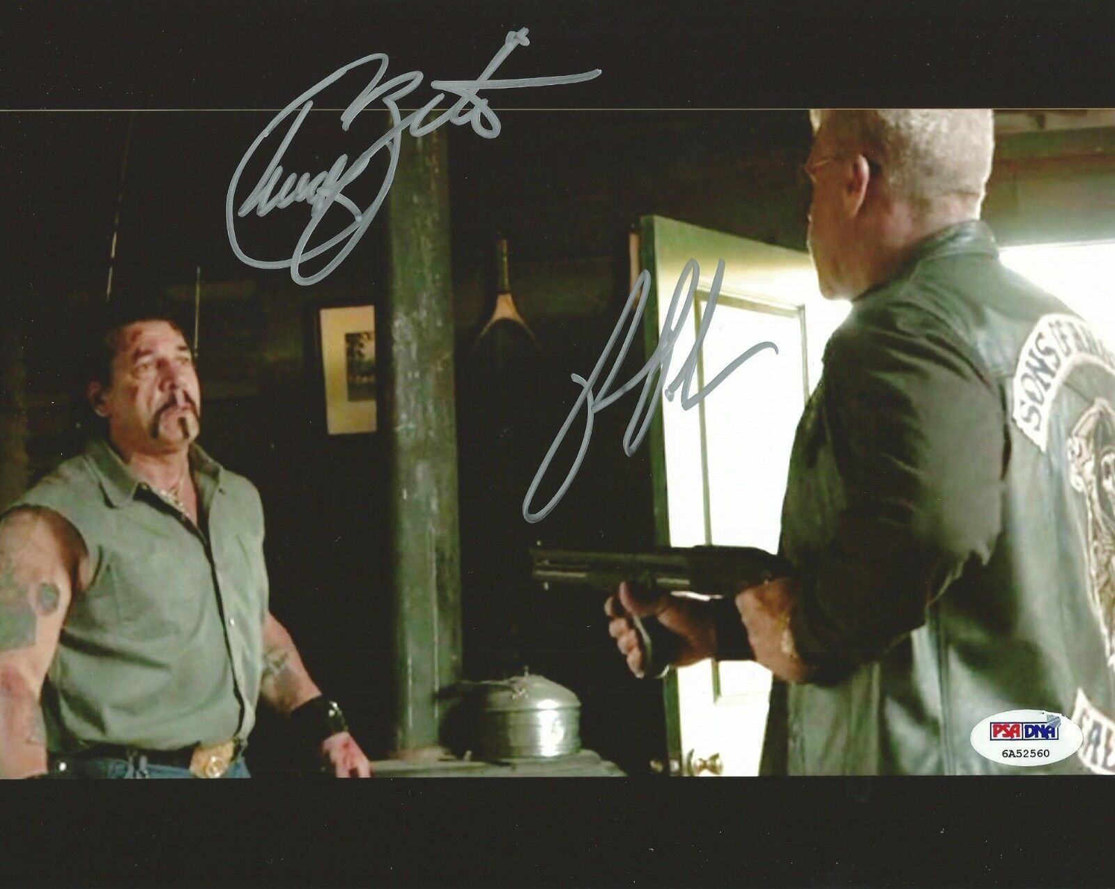 Ron Perlman & Chuck Zito Signed 8x10 Photo Poster painting PSA/DNA COA Sons of Anarchy Autograph