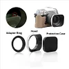 [All-Aluminum Alloy Lens Hood] Universal Adaptable Square Lens Hood Kit for Different Lens Diameters