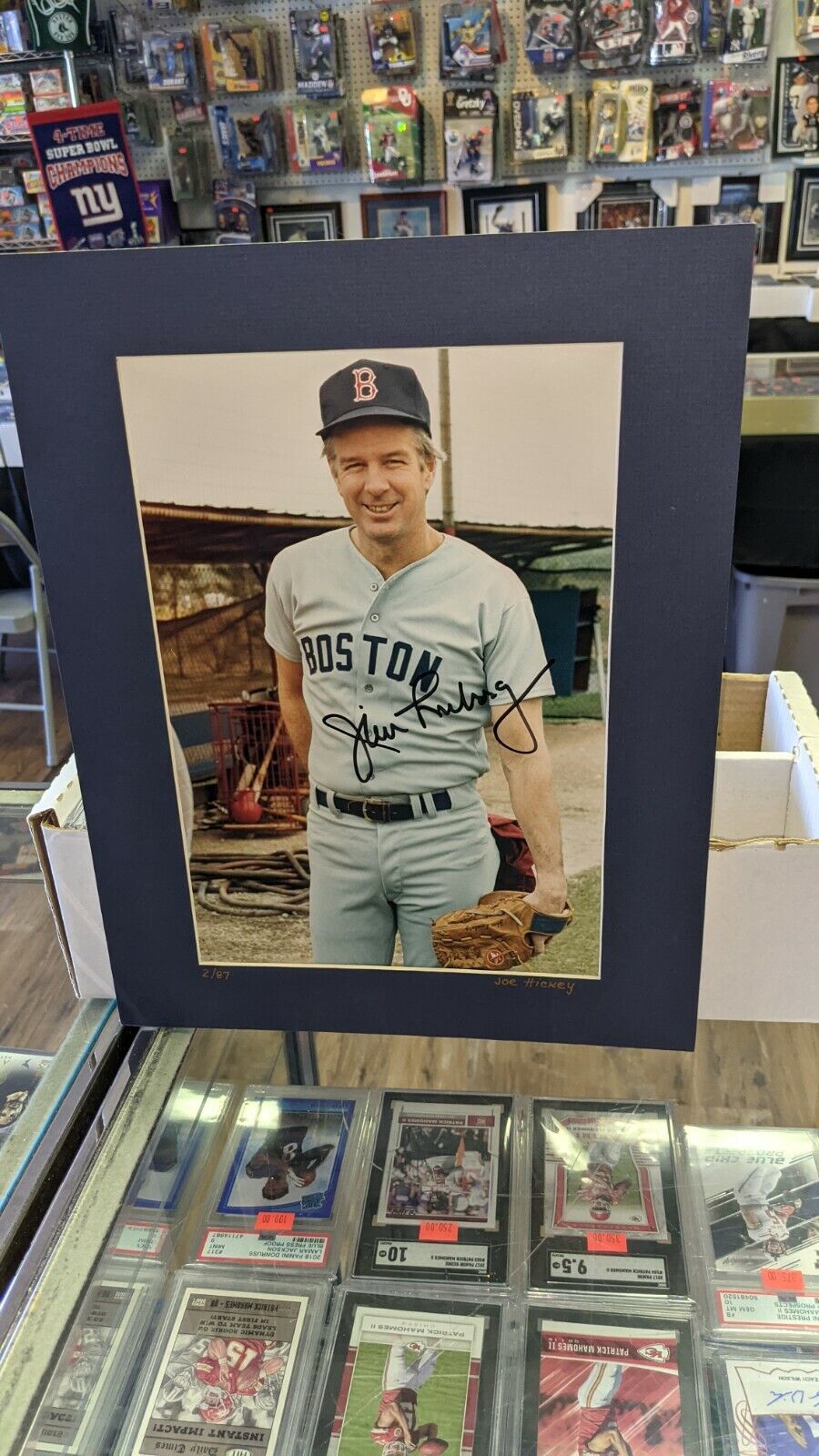 Jim Lonborg Boston Red Sox Signed 8x10 Personal Photo Poster painting Matted W/Our COA READ