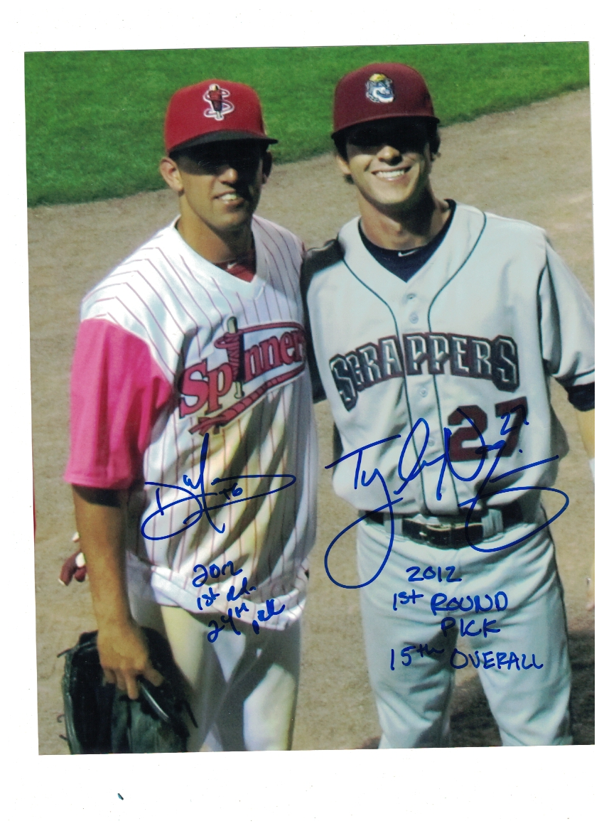 Deven Marrero Tyler Naquin 2012 MLB 1st Round Draft Signed 8x10 Photo Poster painting W/Our COA