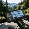 S861 Electric Bicycle LCD Display with SM Connector Electric Scooter LCD Panel 24V/36V/48V Multifunctional for E-Bikes Modification