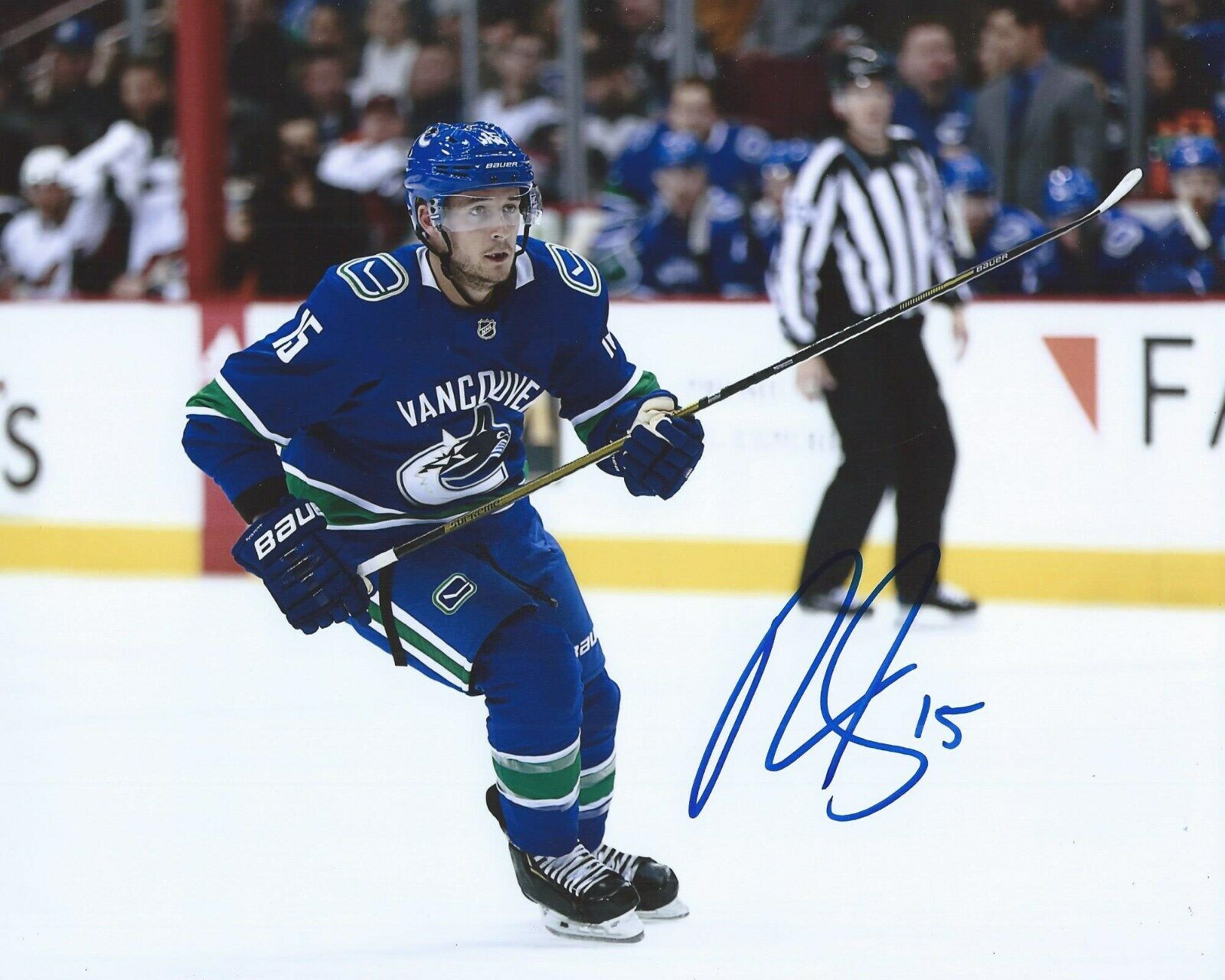 Ryan Spooner Signed 8x10 Photo Poster painting Vancouver Canucks Autographed COA