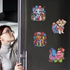 6Pcs uns Tier - 5d DIY Handwerk Aufkleber Magnet