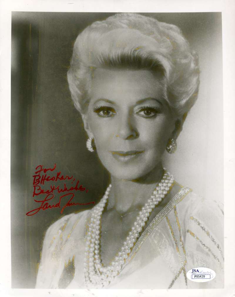 Lana Turner Jsa Coa Cert Hand Signed 8x10 Photo Poster painting Authenticated Autograph