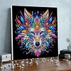 Framed Diamond Painting - Special Shaped - Wolf (25x25cm)
