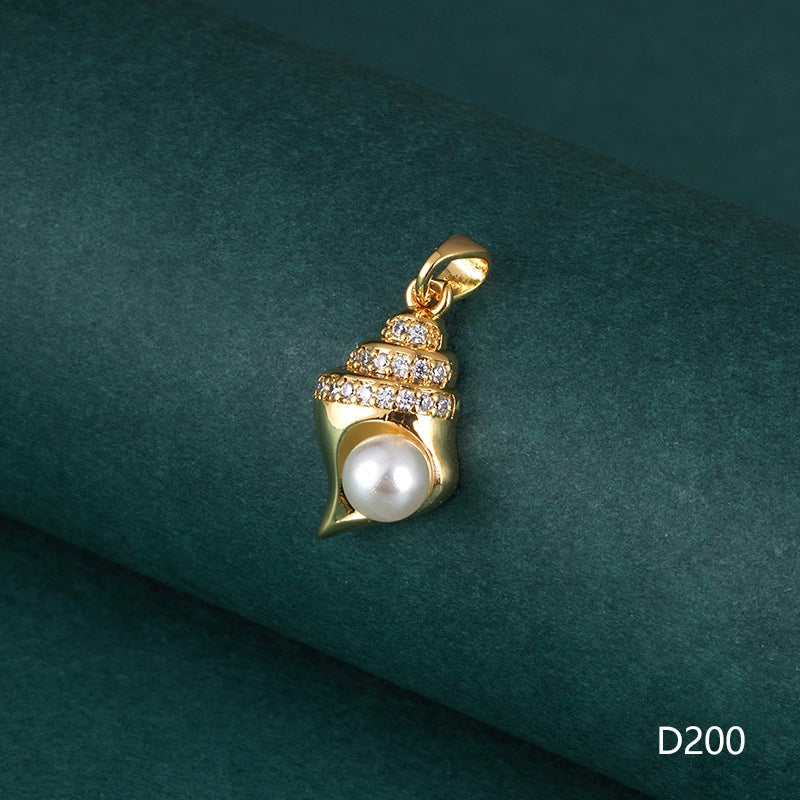 1 Piece 1-2cm Copper Zircon Geometric Jewelry Accessories Pendant