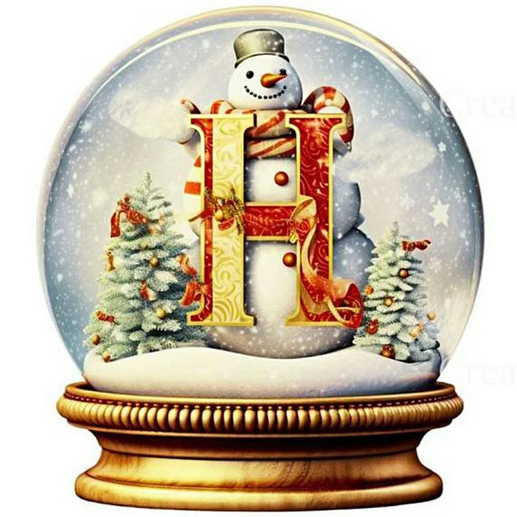 Christmas Crystal Ball H  - Full Round - Diamond Painting(50*50cm)