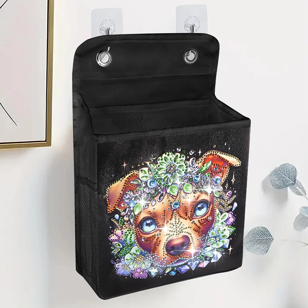 DIY Dog Diamond Painting Storage Bag Diamond Art Sundries Holder Bag