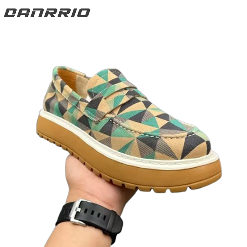 Handmade Retro Vero Cuoio Handmade Shoes|Frosted Leather Loafers DANRRIO.COM DANRRIO