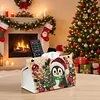 Xmas Penguin DIY Pearl Diamond Painting PU Cover Tissue Holder Kit Pearl Art Painting Decoration for Home & Gifts