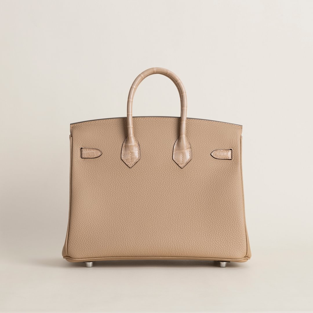 Birkin 25cm Touch Togo/Matte Alligator Crocodile 0M Chai PHW