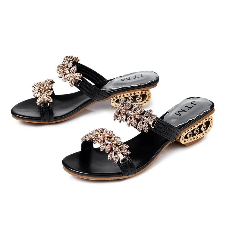 2022 New Women Shoes Slippers Summer Beach Sandals Fashion Women Rhinestone Outdoor Slippers Flip Flops Shoes Women Mujer