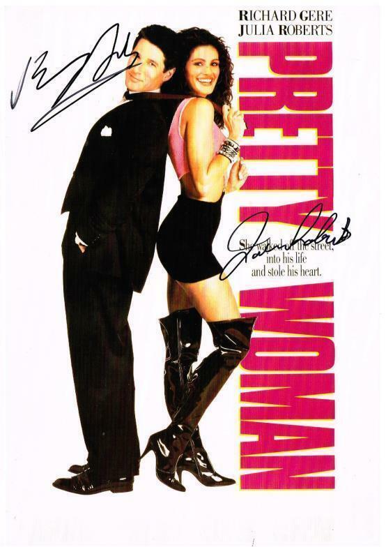 RICHARD GERE & JULIA ROBERTS Signed Photo Poster paintinggraph - Film Star Actors - preprint