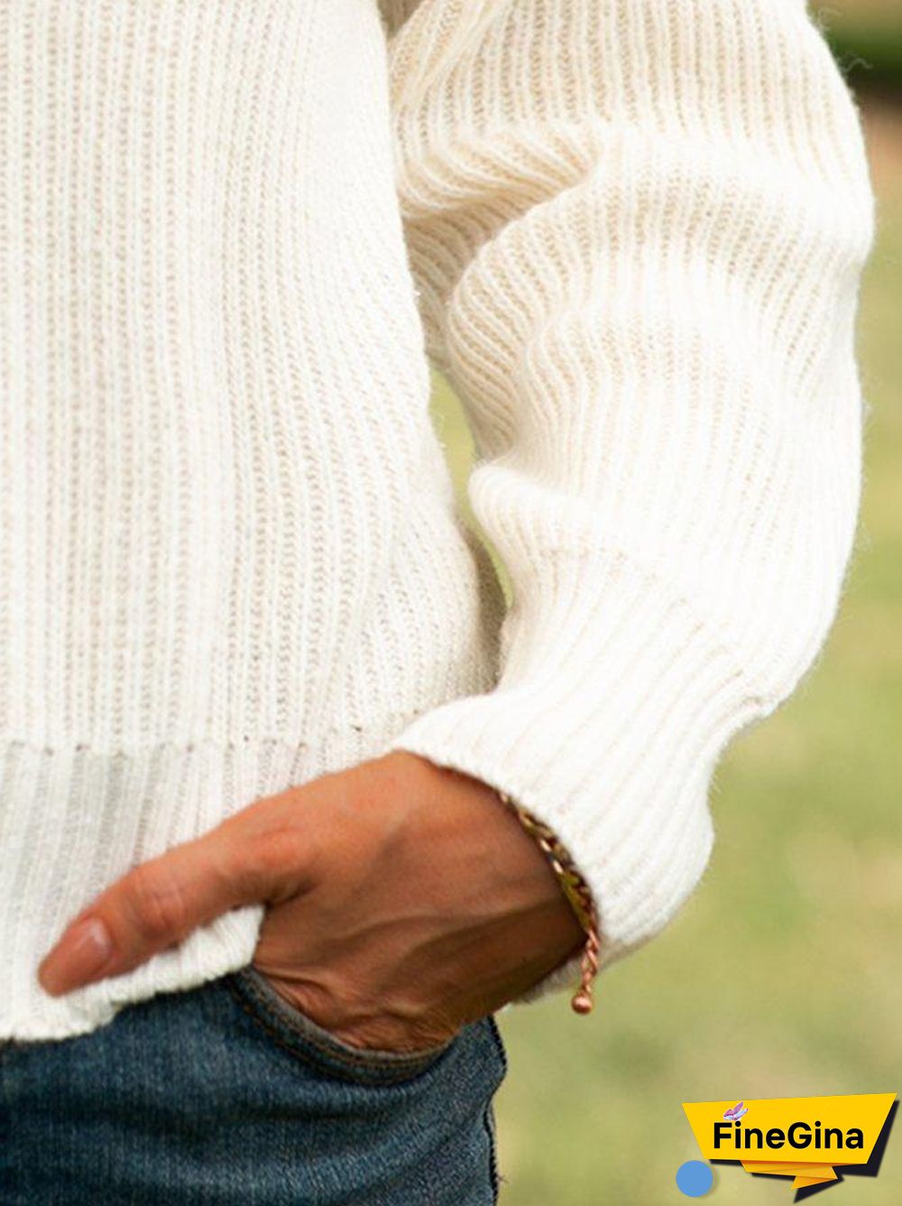 Acrylic Long Sleeve Sweater