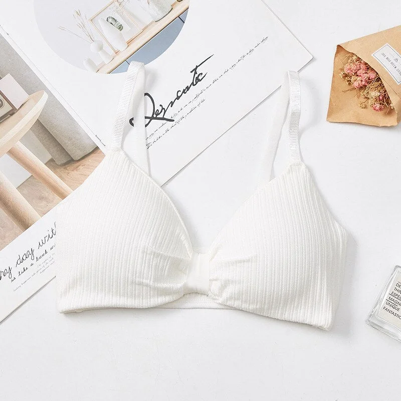 Sexy bra ladies push-up bra wireless underwear solid color bra cotton bra seamless underwear ladies bra