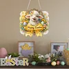 Diamond Painting Acrylic Single Side Drill Easter Sheep Pendant Charms Kits for Adults Home Window Decor