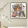 Diamond Painting-DIY Crystal Rhinestone Tiger Mother