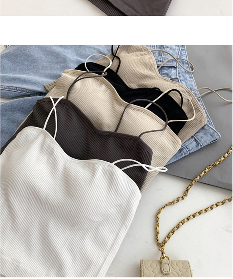 Ootddress Women Spaghetti Strap Tank Top Summer Casual Basic Sleeveless White Corset Top Streetwear Short Ribbed Knit Vest 2025