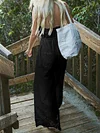 Simple Solid Color Wide Leg Jumpsuits