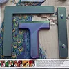 3-Piece Set Diamond Painting Alignment Tools Diamond Painting Alignment Ruler Fits Square Kits for Adults Keeps Drills Aligned (Iridescent)