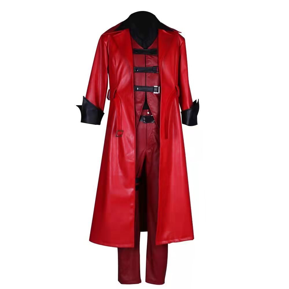 Ghostbusters Dante Red Leather Jacket Cosplay Costume