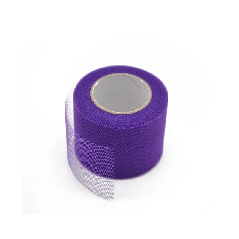 25yards 2inch Crystal Tulle Roll Organza Sheer Gauze Baby Shower Favor Wedding Car Decoration Party Home Garden Crafts Supplies