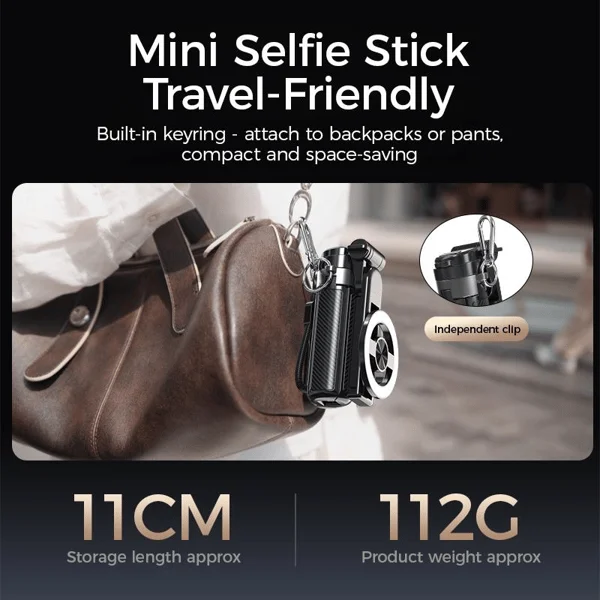 4-in-1 Multifunctional 360&deg; Rotation Magnetic Selfie Stick