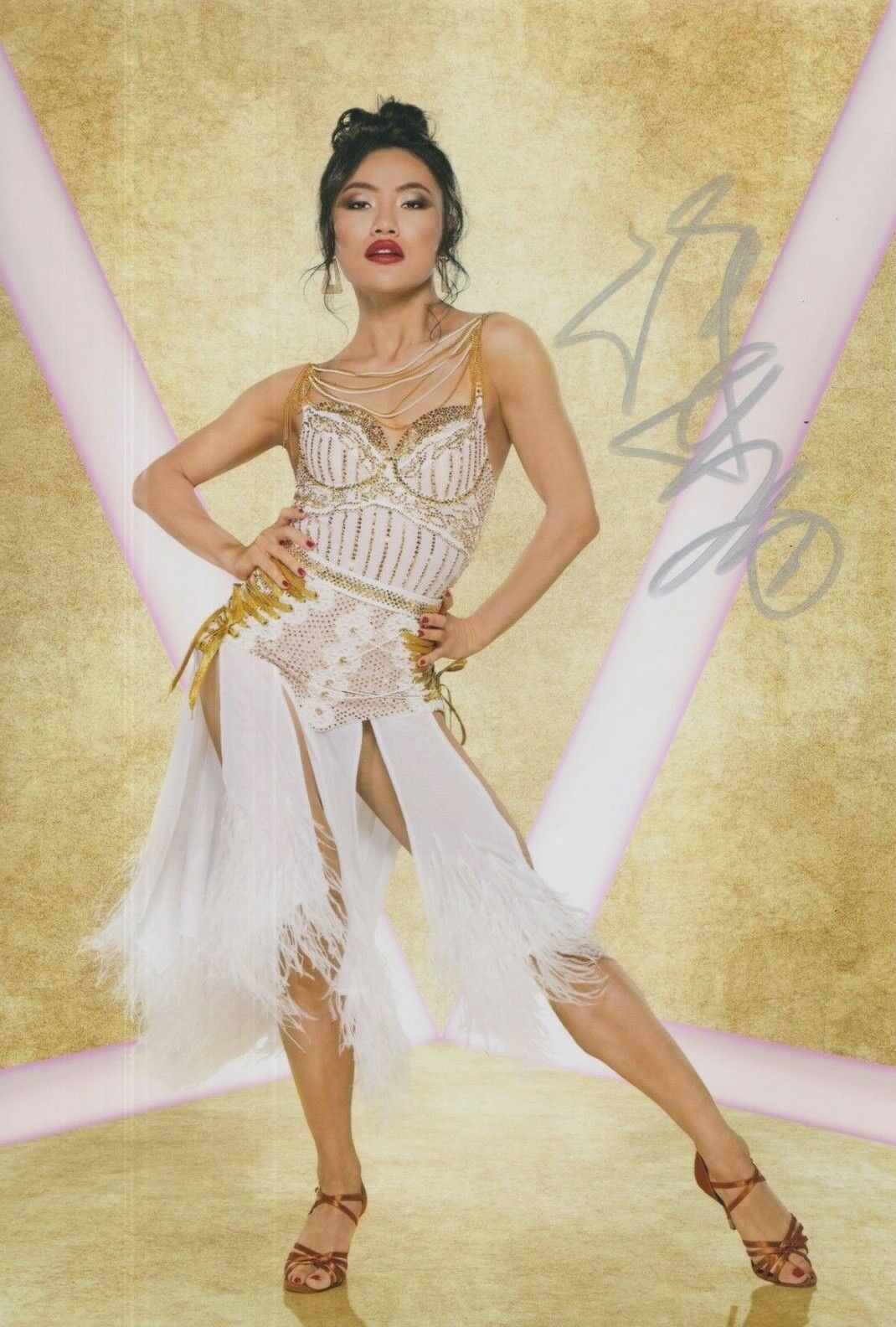 Nancy Xu **HAND SIGNED** 12x8 Photo Poster painting ~ Strictly Come Dancing ~ AUTOGRAPHED