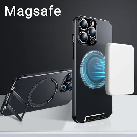 Support de bague de téléphone magnétique pour iphone série 14 Magsafe  Accessoires Support réglable, amovible sans fil compatible Magsafe Case  doit utiliser