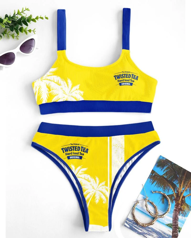 Women's Casual Printed Bikini Suits-052619