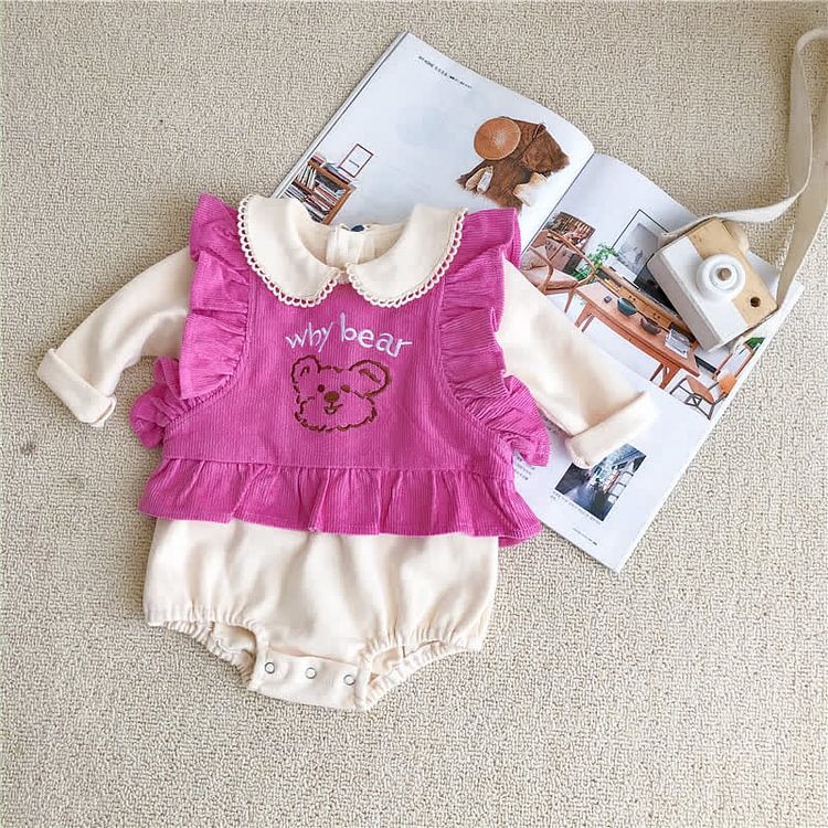 WHY BEAR Baby Tank Top and Bodysuit Set