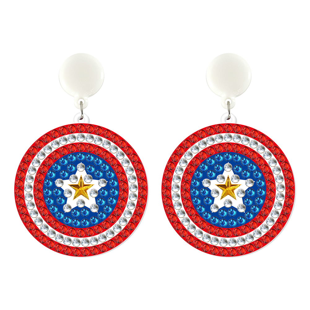 

American Star Earrings - 5D DIY Craft Fashion Accessories, 501 Original