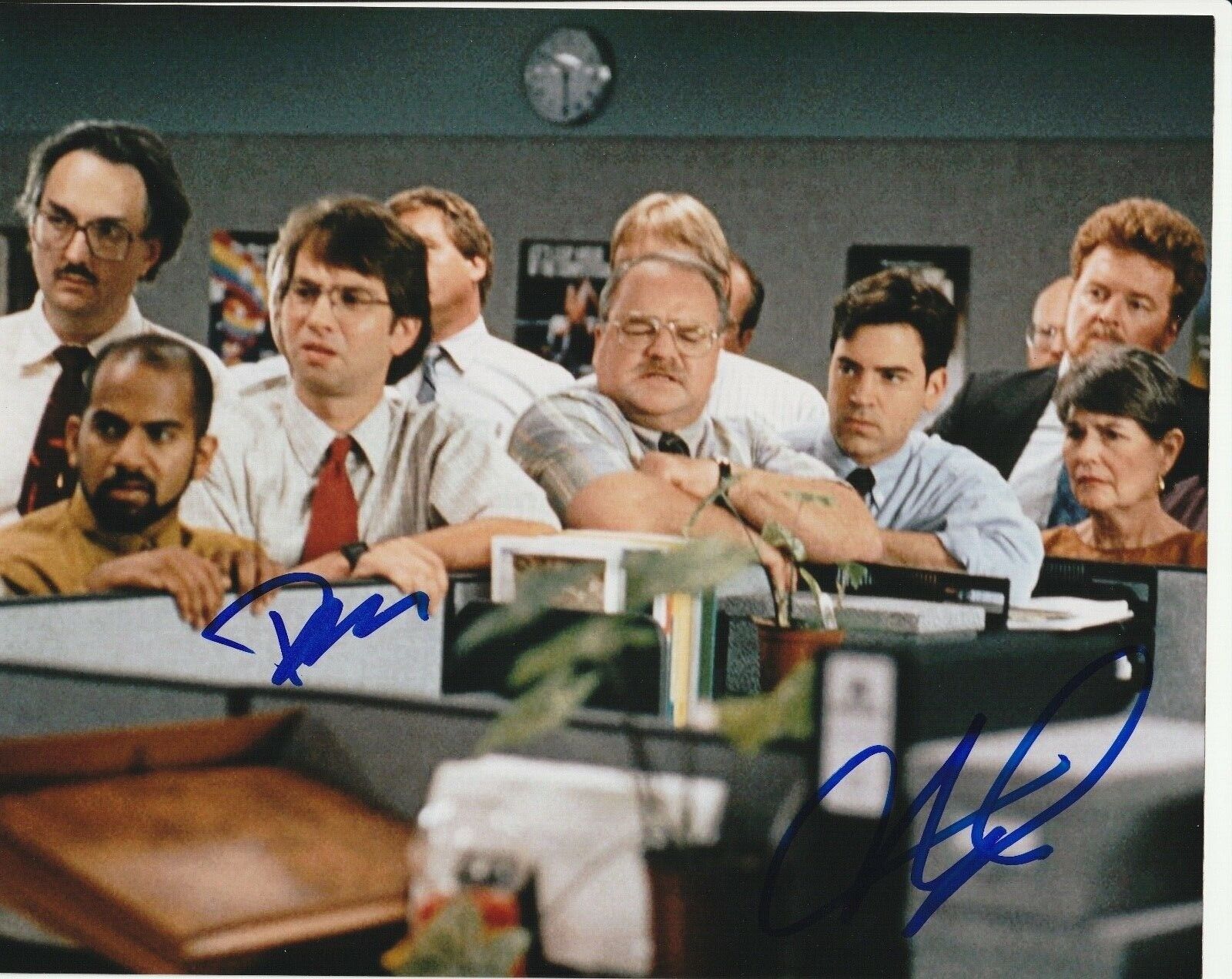 * OFFICE SPACE * signed autographed 8x10 Photo Poster painting * DAVID HERMAN & AJAY NAIDU * 10