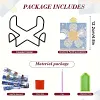 4pcs DIY Diamond Painting Coaster Kit With Holder - Flower